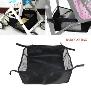 35 * 38cm Portable Stroller Bottom Basket Storage Bag Baby Stroller Storage Basket Universal Shopping Bottom Basket Accessories