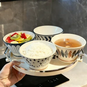 4/5 Pcs Japanese Minimalist Cone Bowls Multi-Purpose for Pasta/Soup/Salad Oven & Microwave & Dishwasher Safe