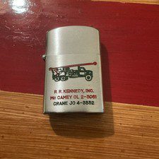 EAA Lighter 1950's Flip Top Petrol Lighters Trucking Co. Marketing NOS