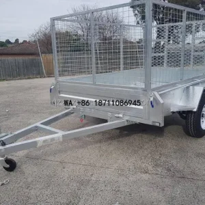 （Factory Direct Sale）Customizable Double Axle Metal Cage Box Single Axle Efficient Trailer Cargo Storage for Cage Trailers