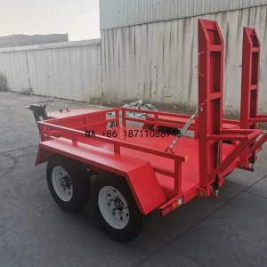 （Factory Direct Sale）Factory Customized Small Excavator Trailer Car Transporter Trailer With Folding Tailboard