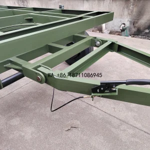 （Factory Direct Sale）Heavy Duty Tandem Trailer Max OEM Steel Truck Container Trailer Frame House Base Trailer Chassis