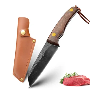 Handmade Forged Stainless Steel Kitchen Chef Boning Knifes Fishing Knife Meat Cleaver Butcher Knife Meat Cleaver Cooking Knives