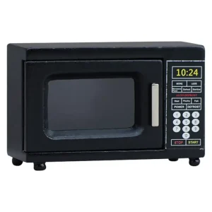 Hot Sale 1/12 Doll House Accessories Dollhouse Miniature Black Microwave Oven Furniture Home Model Decor Toy