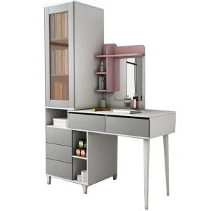 Kids Storage Makeup Vanity Mirror Dresser Tablepromote sales