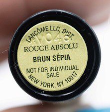 Lancome NEW RARE Rouge Absolu Lipstick Brun Sepia Not for Individual Sale