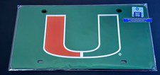 Miami Hurricanes License Plate Officially Licensed NCAA Frame GO CANES Gift