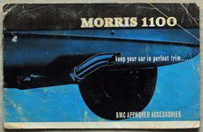 MORRIS 1100 ACCESSORIES Car Sales Leaflet Brochure March 1964 #AKD 2075
