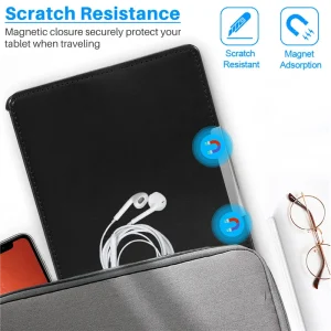 【New User-Coupon!】Case for KOBO GLO HD 6.0" eReader Magnetic Auto Sleep Cover Ultra Thin Hard Shell (Black)