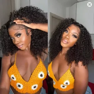Pixie Curl Human Hair Bundles Brazilian Virgin Human Hair Bundles Deal Natural Color 100% Unprocessed Human Hair Extensions