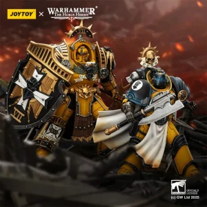 Pre-Order JOYTOY Warhammer 40K 1/18 Action Figure Imperial Fists Legion Praetor in Tartaros Terminator Armour Librarian Consul