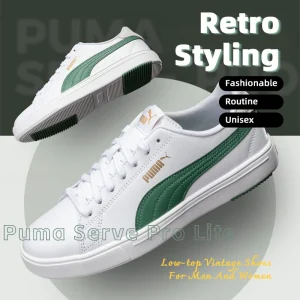 Puma Men's and Women's Sports Shoes, Outdoor Casual Shoes, Couple's Shoes, Breathable White Shoes, Low-Top Men's Skate Shoes 374902-20