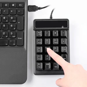【Sale】Keypad USB Wired Numeric Keypad Mechanical Feel Number Pad Keyboard 19 Keys Water-proof for Laptop Desktop PC Notebook