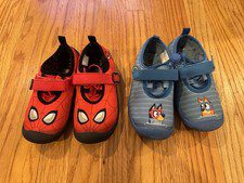 Spiderman & Bluey Swim / Water Shoes Size 11-12 BUNDLE DEAL