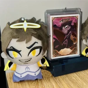Stuffed 10cm Hazbin Adam Plushie Doll Anime Adam Plush Cartoon Figure Model Toys Decorative Pandents Keychain Doll Gifts