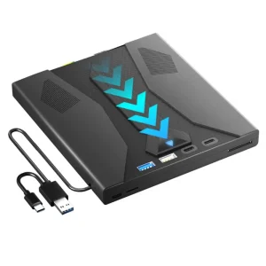 Top Deals Universal 7 In 1 USB 3.0 Type C External DVD And CD Optical Drive, Player/Burner For Windows PC Laptop