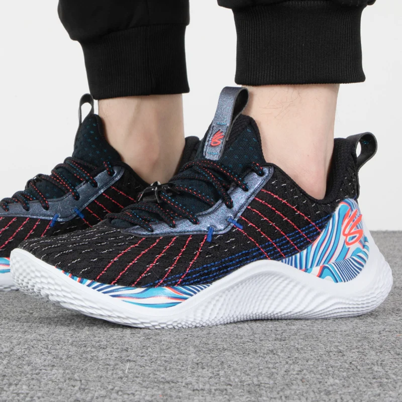 Underarmour Curry Flow 10 Men's Basketball Shoes, Comfortable, Cushioning, Wear-Resistant Sports Shoes, Professional Competition Training Shoes 3025093-001