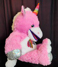 Unicorn ventriloquist puppet dummy pink 33 x13 x 11 SALE SALE SALE #24