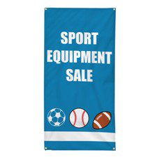 Vertical Vinyl Banner Multiple Sizes Sport Equipment Deal Business Outdoor