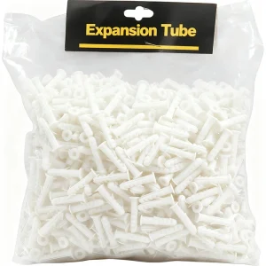 Wholesale White Expansion Tubes Wall Anchor Plugs Fasteners Self-tapping Screw Expand Wall Anchors Tube Pipe Woodworking Tools