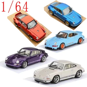 Zincit Model Diecast 1/64 Scale Porsche 964 Singer DLS Coupe Sports Car Model Alloy Porsche 911 Singer Car Model Display Piece