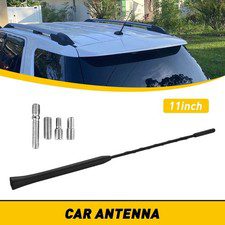 11" Auto Short Car Rubber Mast Radio AM/FM Antenna Signal Aerial Universal Black