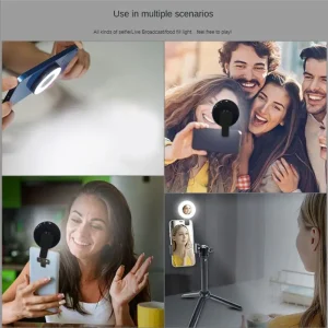 【24H-SALE!】Mini Fill Light Mobile Phone Live Broadcast Beauty Light Makeup Mirror Light Video Photography Soft Light LED Light