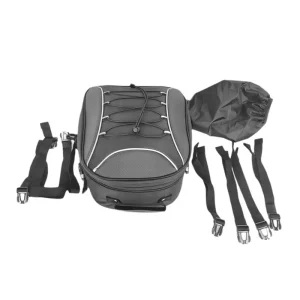 AEA6-Motorcycle Rear Seat-Helmet Bag Luggage Backpack 30L Expandable Large Capacity For Store Luggage Camera-Helmet