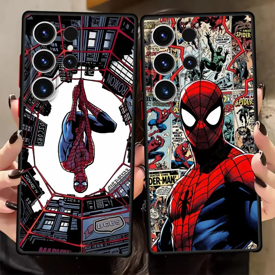 Case for Samsung Galaxy Note 20 Ultra 10+ S24 Plus S25 Ultra S21 S20 FE S23 FE S26 S22 Funda Back Phone Cover Marvel Comic