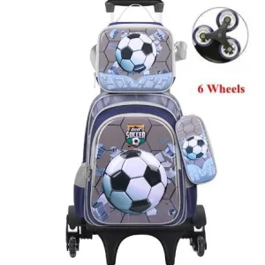 Children School Rolling Backpack for boys School Wheeled backpack set for girls Travel Trolley luggage backpack Bag with wheels