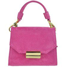 Clearance Sale: BECATO Suede Super Mini Bag (Fuchsia)
