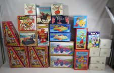 Huge Lot Of Tin Toys Wind Ups Robots Rocket Elephant Etc. Estate Sale Find As Is
