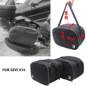 Motorcycle Luggage Bag Pannier Liner Inner Bag For GIVI V35 V 35 Saddlebag Black Side Case Organizer Insert Storage Accessories
