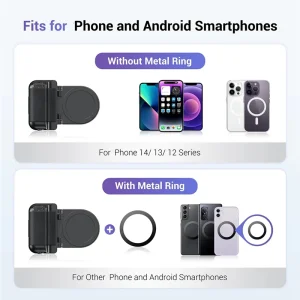 【New User Coupon】Camera Tripod Adapter Handle Selfie Holder Wireless Shutter 1/4" Tripod Adapter For Iphone 15-13 Pro Max Selfie