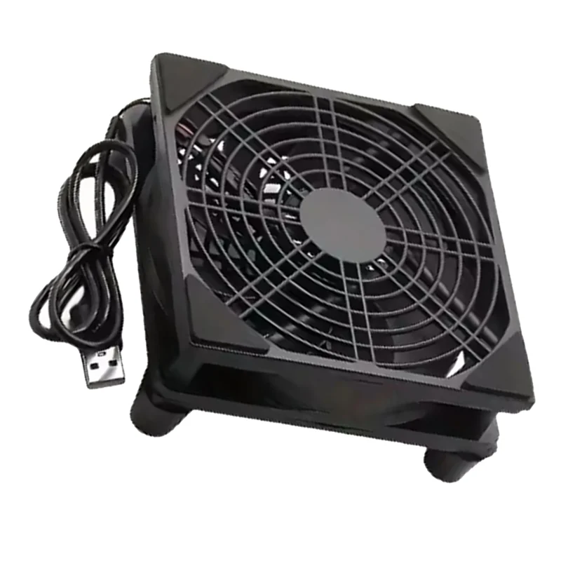 【New User Coupon】Usb Powered 120Mm Cooling Fan Router Fan Diy Pc Cooler Box Tv Wireless Silent Dc 5V 12Cm With Screws Protective