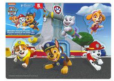Paw Patrol Wood Chunky Puzzle Shapes 2015 Spin Master Child's Toy Learn Circle
