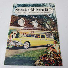 Studebaker Style Leaders 1955 Color Sales Brochure Commander President Champion