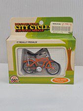 Vintage 1975 Zee Toys Royce Union Diecast Bicycle Doll House Scale Toy Orange