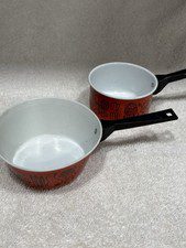 Vintage Doll Miniature Metal and Plastic Saucepan Toy Dollhouse