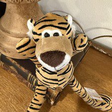 Vtg NWT Pully Pals Tiger Pig 13” Plush Stuffed Animal Pull Arms & Legs Soft Toy