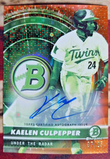 2026 BOWMAN KAELEN CULPEPPER #UR-20 ORANGE UNDER THE RADAR AUTO /25