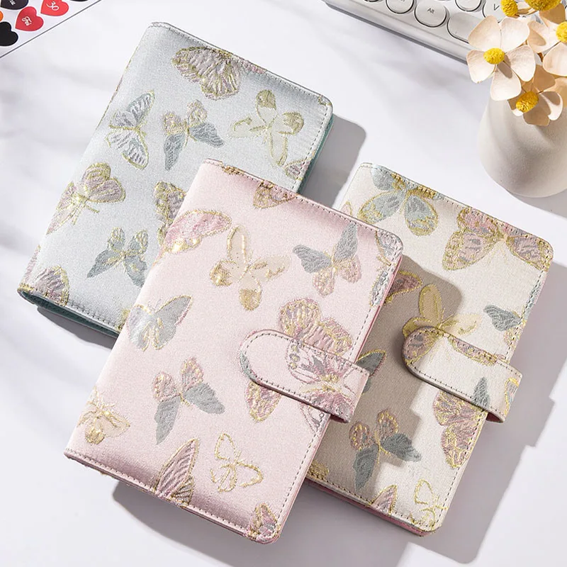 3 Styles A6 Fabric Butterfly Budget Binder, Cash Envelope System with Zipper Pockets, Wholesale Planner