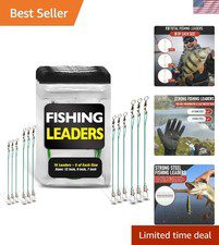 Durable Steel Fishing Leaders with Integrated Swivels - Must-Have for Anglers