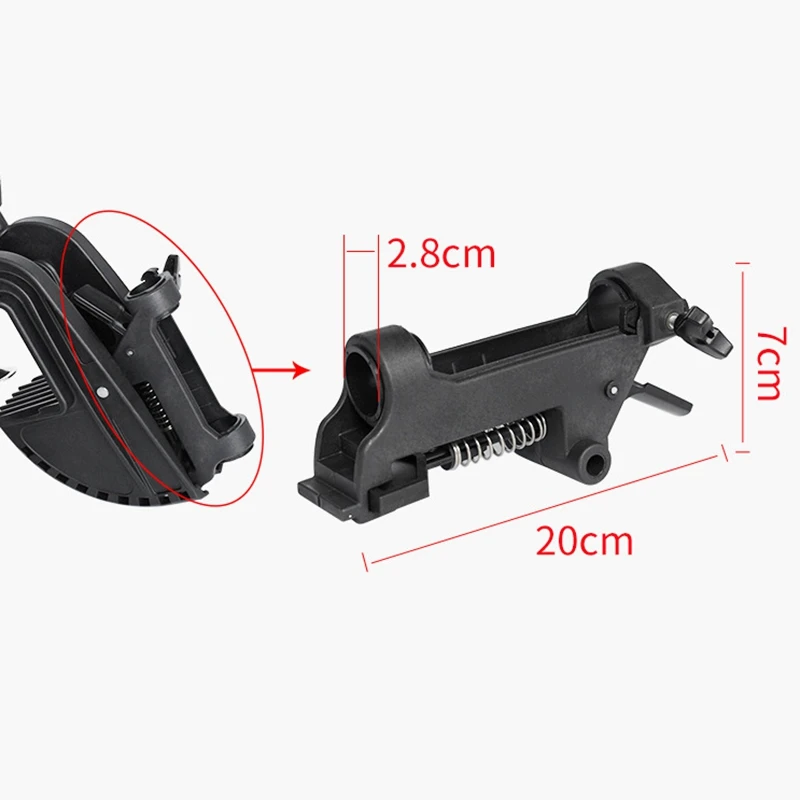 【New User-Coupon!】Kayak Motor Mount Stent Bracket Fishing Boat Electric Trolling Plastic Motor Stent Hinge Hanger Clamp Outboard