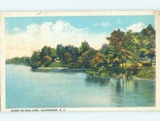 W-Border LAKE SCENE Alanhurst - Near Deal & Asbury Park New Jersey NJ hp6623