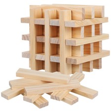 100 Pcs Toy Building Blocks for Kids Wood Toys Dowel Rods Sticks Mini
