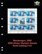 $14.00 Scott Value - 2006 MONTENEGRO Winter Olympics s/s Skating CV MNH NH UMM