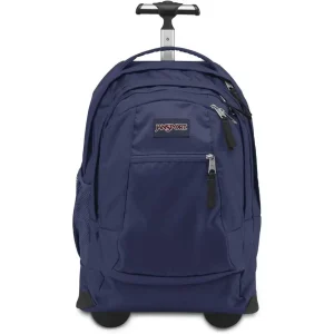 15-Inch Laptop Wheeled Backpack - Navy Rolling Travel Bag