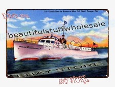 1942 Crash Boat MacDill Field Tampa Florida Military Tin Sign home decor sale