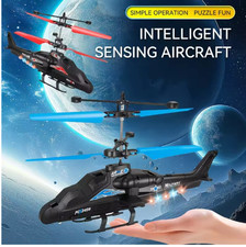 2 Way Remote Control Helicopter LED Light USB Charging Aircraft Toy Drone